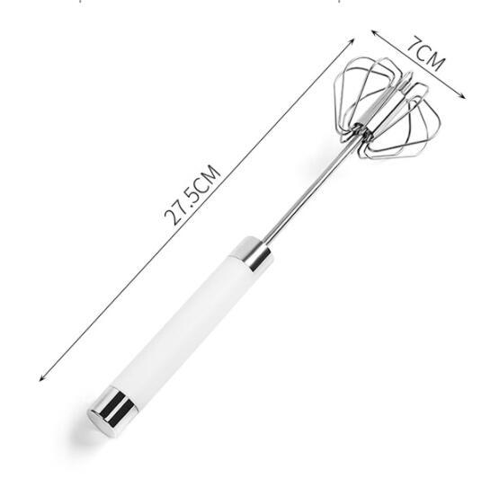 Semi-automatic Stainless Steel Egg Beater Whisk Hand Pressure Rotating Manual Mixer Egg Tools Cream Stirrer Kitchen Accessories - YLORESHOP