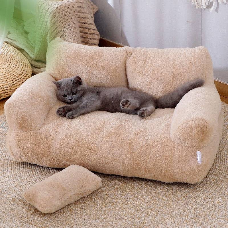 Divano letto per gatti di lusso Letto invernale per gatti caldo nido per animali domestici per cani di piccola taglia media Gatti Comodo letto per cuccioli di peluche Forniture per animali domestici