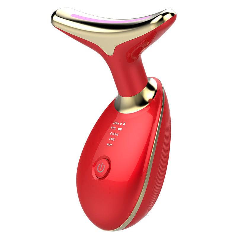 EMS Thermal Neck Lifting And Tighten Massager Electric Microcurrent Wrinkle Remover - YLORESHOP