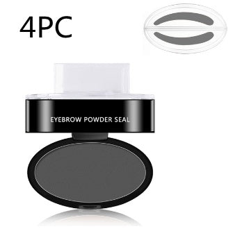 Eyebrow Powder Stamp Tint Stencil Kit Cosmetics Professional Makeup Waterproof Eye Brow Stamp Lift Eyebrow Enhancers Stencil Kit - YLORESHOP