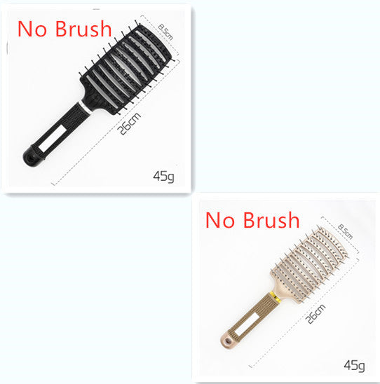 Hairbrush Anti Klit Brushy Haarborstel Women Detangler Hair Brush Bristle Nylon Scalp Massage  Teaser Hair Brush Comb - YLORESHOP