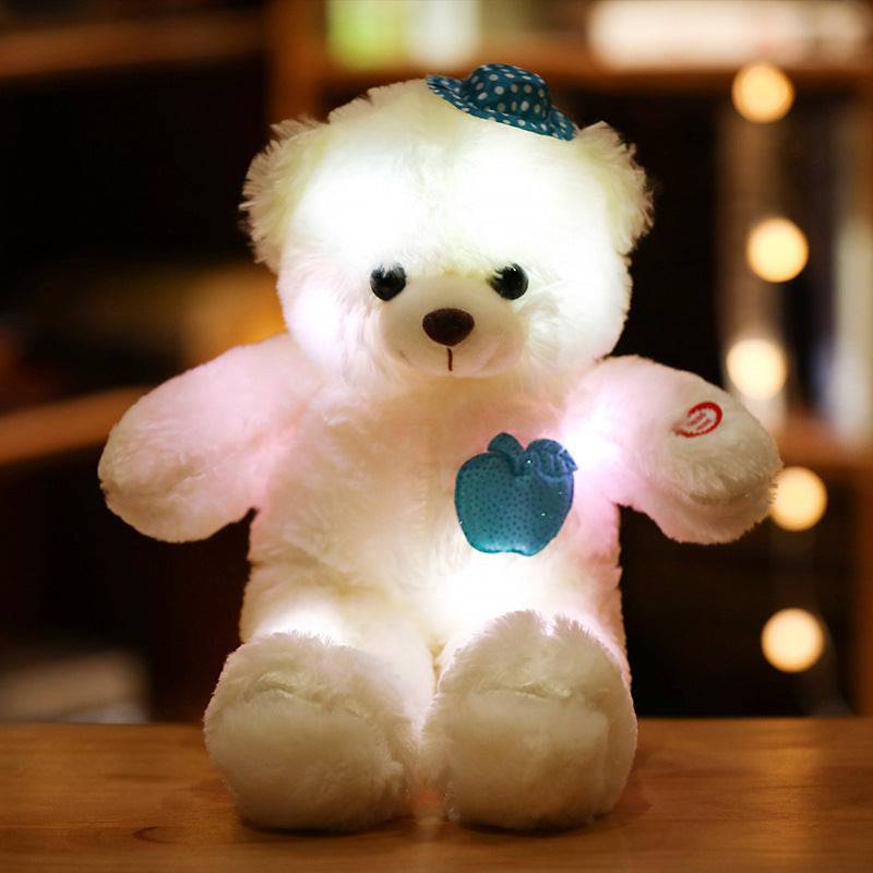 Led Light Up Teddy Bear Doll Pillow Light Up Plush Toy - YLORESHOP