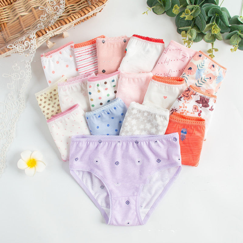 Children's Underwear Multi-fancy Floral Triangle - YLORESHOP