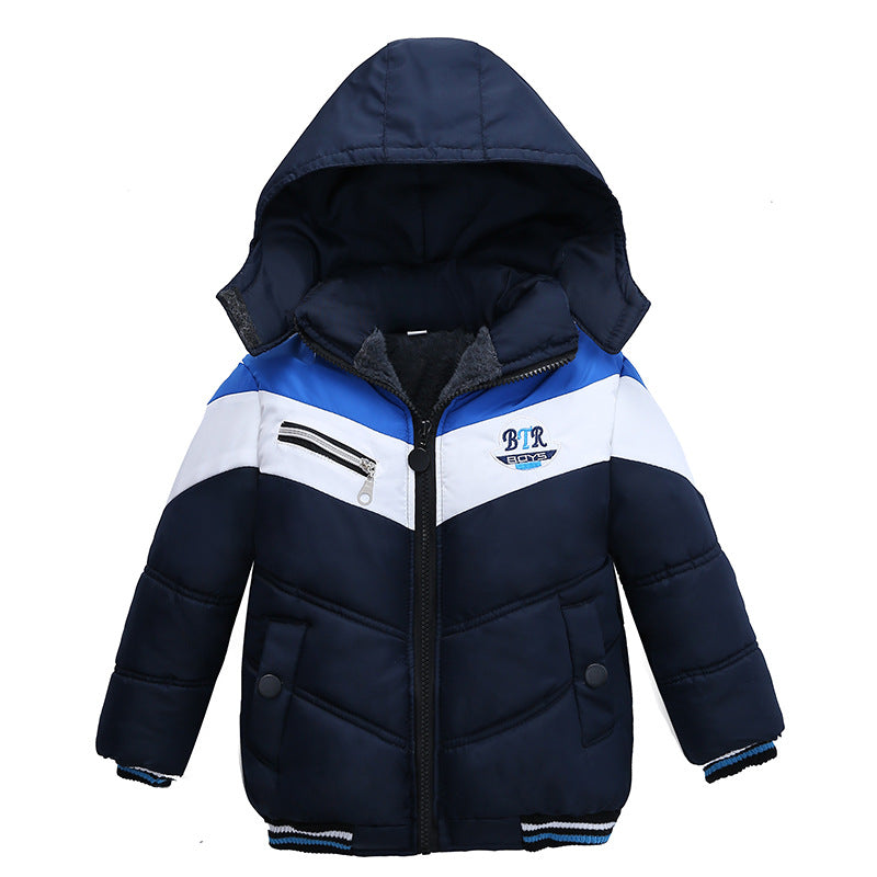 Long Sleeved Hooded Padded Jacket For Boys - YLORESHOP