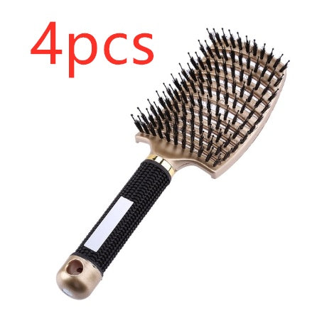 Hairbrush Anti Klit Brushy Haarborstel Women Detangler Hair Brush Bristle Nylon Scalp Massage  Teaser Hair Brush Comb - YLORESHOP