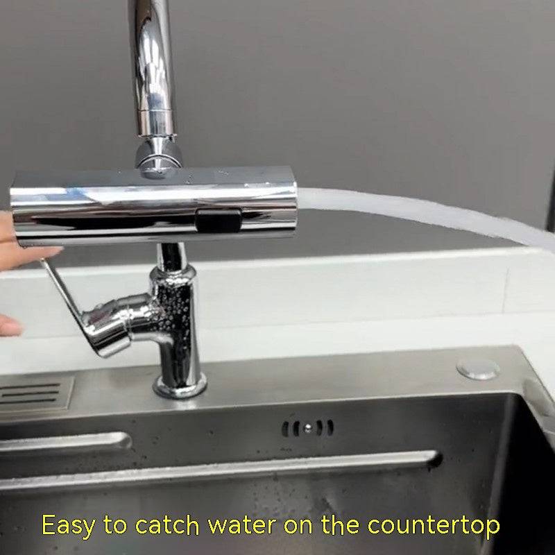 Kitchen Faucet Waterfall Outlet Splash Proof Universal Rotating Bubbler Multifunctional Water Nozzle Extension Kitchen Gadgets - YLORESHOP