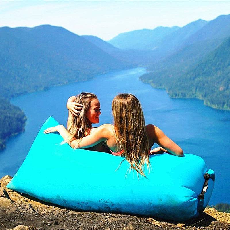 Outdoor Air Sofa Fast Inflatable Laybag Hangout Lounger Beach Air Bed Folding Sleeping Bag Lazy Sofa Lazy Air Sofa - YLORESHOP