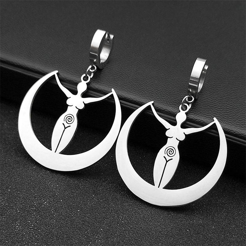 Moon Vortex Goddess Earrings Women's Jewelry Simple All-match - YLORESHOP