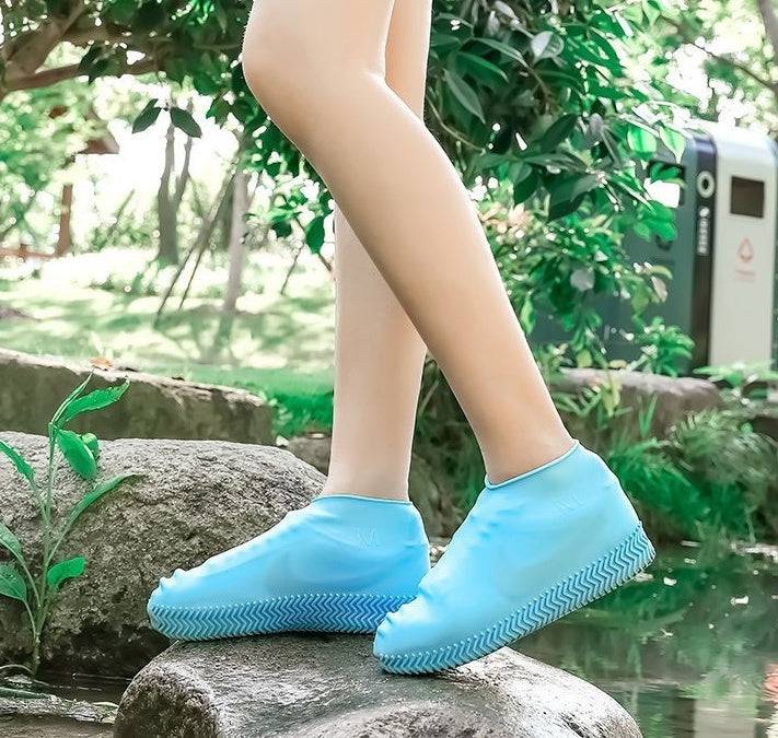 Men and women hiking slip wearable easy to carry silicone rain boots - YLORESHOP