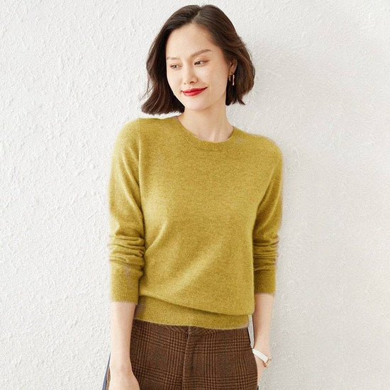 Round Neck Bottoming Shirt Long Sleeve Pullover - YLORESHOP