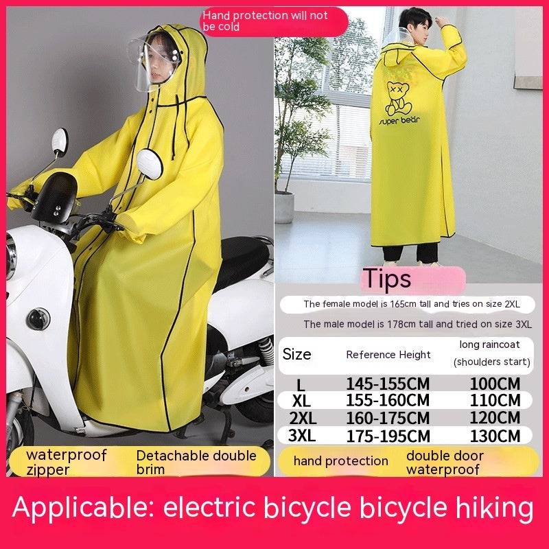 Electric Bike Raincoat Riding Rain-proof - YLORESHOP