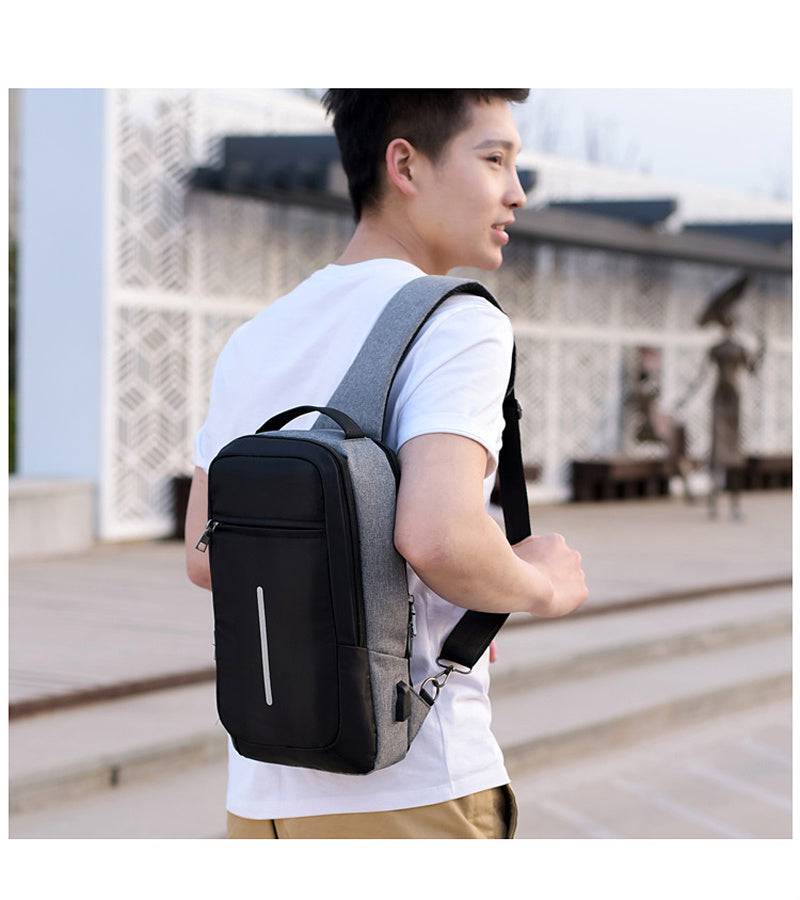 Anti-theft USB charging chest bag with you - YLORESHOP