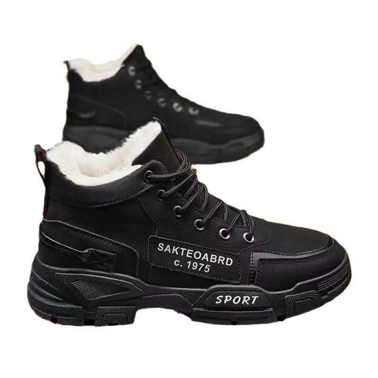 Martin Boots Fleece-lined Warm Waterproof Non-slip Snow Boots Men - YLORESHOP