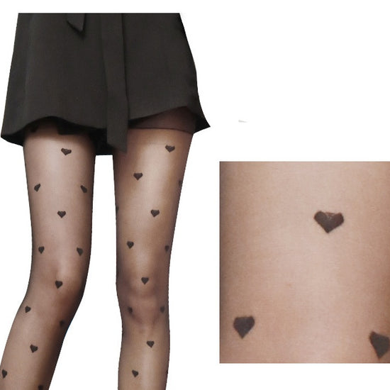 Black Silk Stockings Woman Thin Style INS Tide New Jacquard Net Red - YLORESHOP