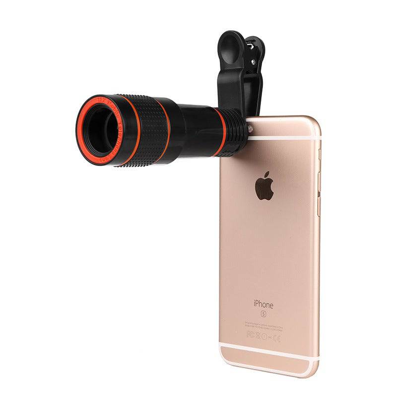 Zoom Mobile Phone Clip-On Retractable Telescope Camera Lens For Galaxy S3 S4 S5 S6 S7 Edge Phone