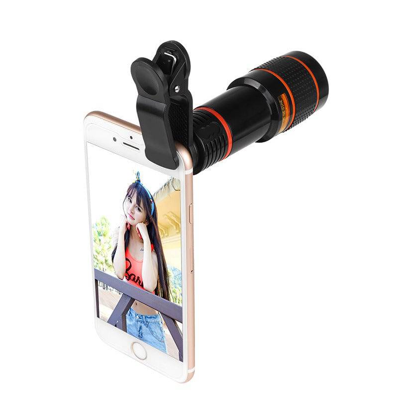 Zoom Mobile Phone Clip-On Retractable Telescope Camera Lens For Galaxy S3 S4 S5 S6 S7 Edge Phone