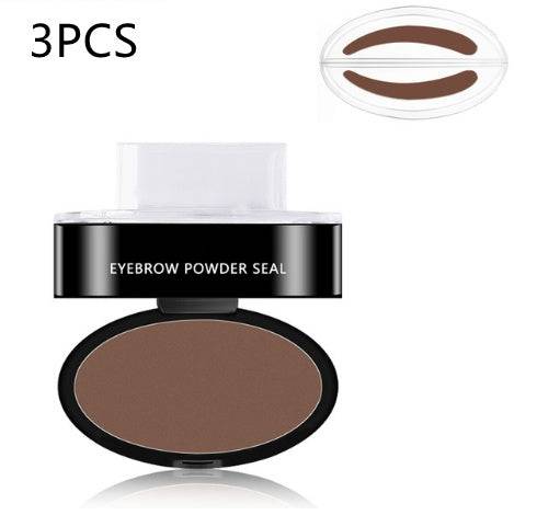 Eyebrow Powder Stamp Tint Stencil Kit Cosmetics Professional Makeup Waterproof Eye Brow Stamp Lift Eyebrow Enhancers Stencil Kit - YLORESHOP