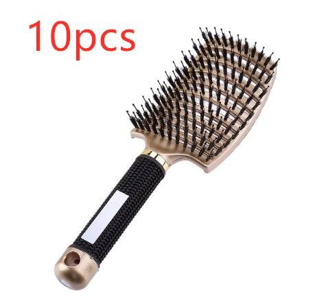 Hairbrush Anti Klit Brushy Haarborstel Women Detangler Hair Brush Bristle Nylon Scalp Massage  Teaser Hair Brush Comb - YLORESHOP