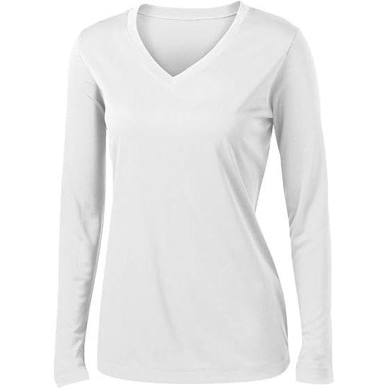 T-shirt a maniche lunghe in cotone da donna