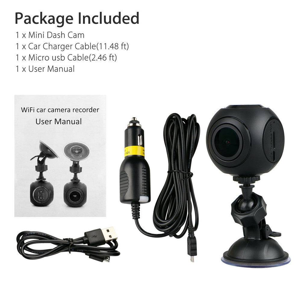 Mini WiFi Car Dash Cam FHD 1080P Cruscotto fotocamera GPS con visione notturna G-Sensor