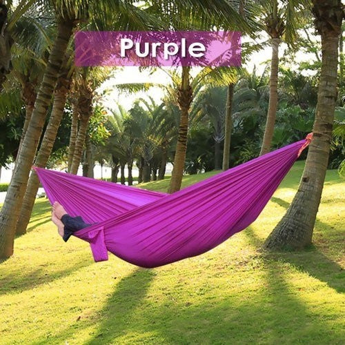 Backpacking Hammock - Portable Nylon Parachute Outdoor Double Hammock - YLORESHOP