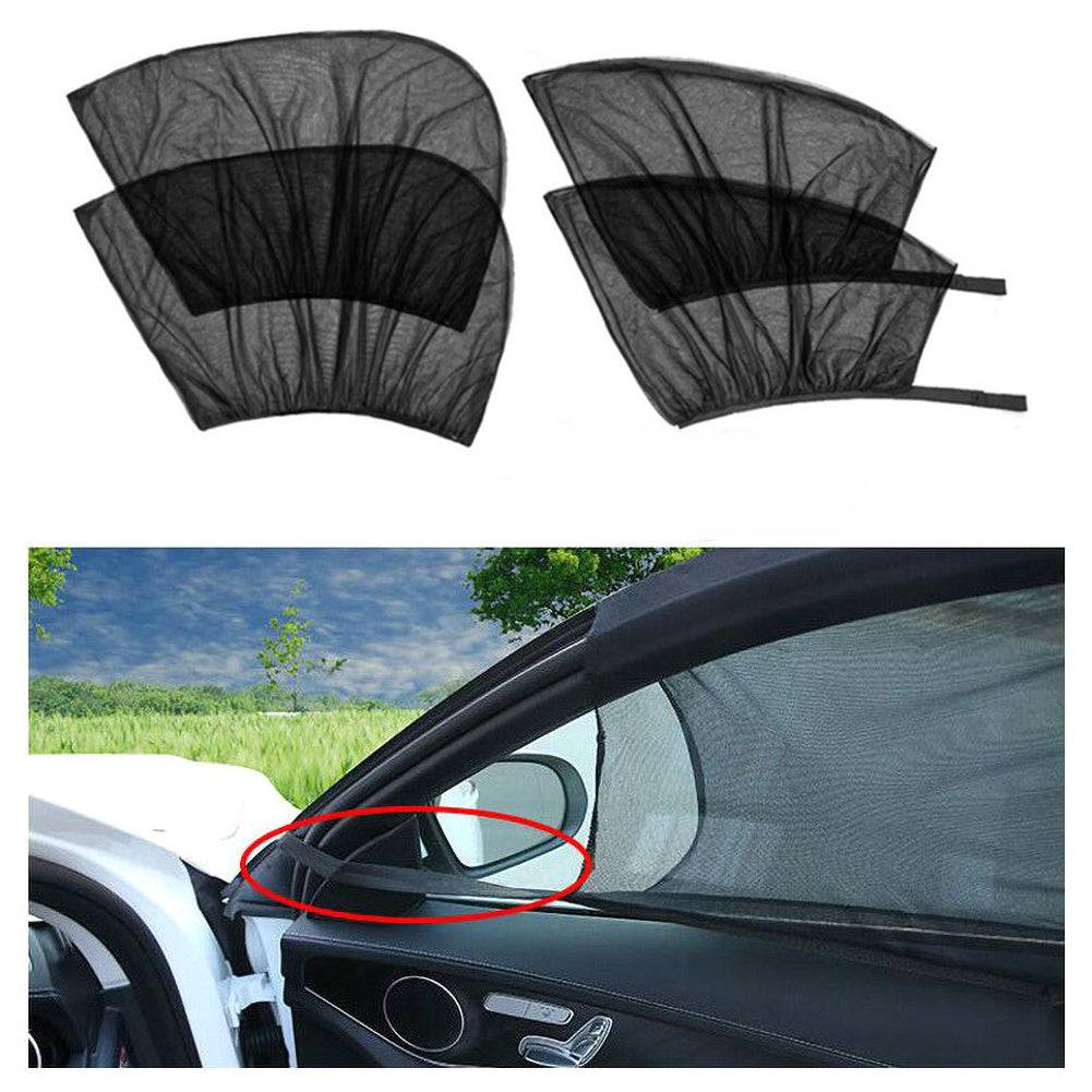 Car Front&amp;Rear Side Curtain Sun Visor Shade Mesh Cover Insulation Anti-mosquito Fabric Shield UV Protector Car Accessories Car Side Window Sunshades Window Screen Door Covers UV Protector