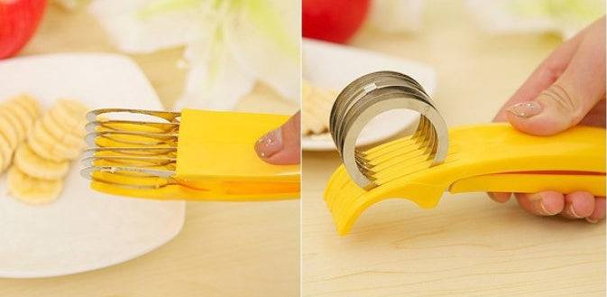 Kitchenware Banana Slicer Stainless Steel Cut Ham Sausage Cutter - YLORESHOP