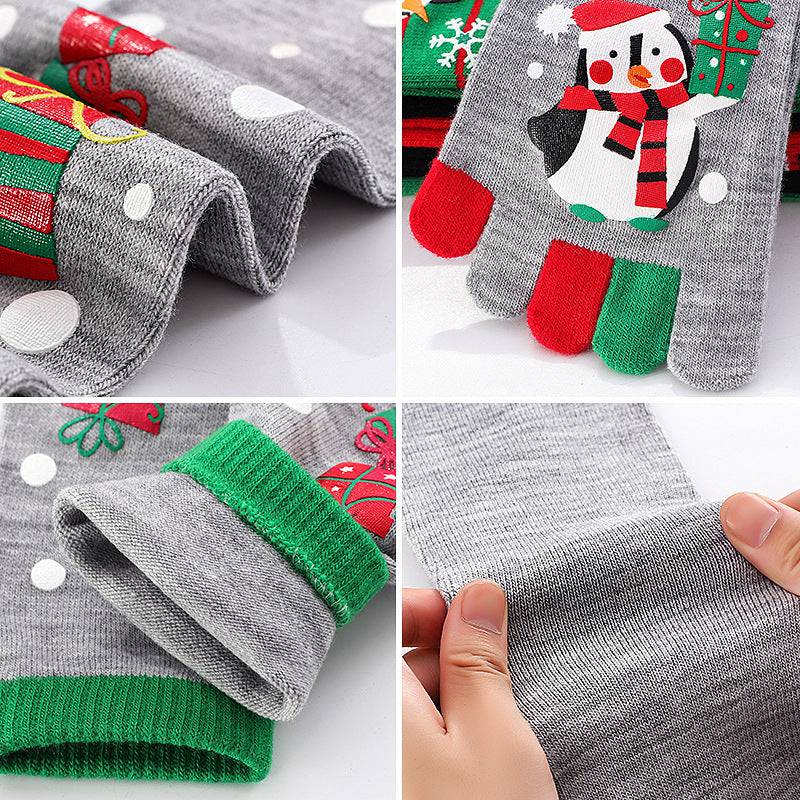 Cute Christmas Five-finger Socks Winter Elastic Sweat-absorbent Split-toe Socks For Women - YLORESHOP