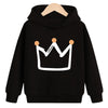 Crown hooded plus velvet sweatshirt - YLORESHOP
