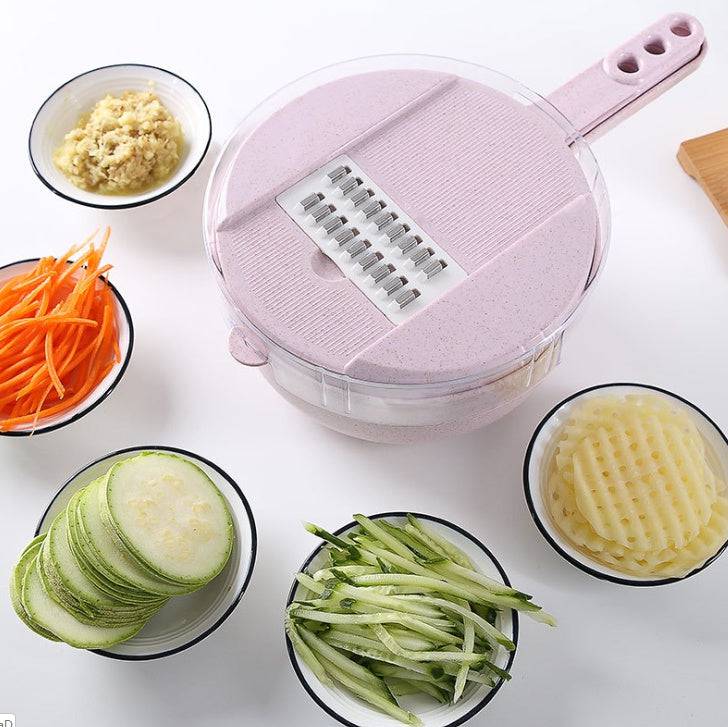 8 In 1 Mandoline Slicer Vegetable Slicer Potato Peeler Carrot Onion Grater With Strainer Vegetable Cutter Kitchen Accessories - YLORESHOP