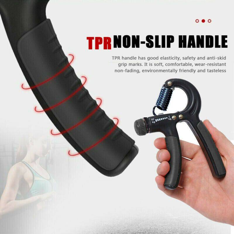 Hand Grip Adjustable Trainer Gripper Strengthener Gym Strength Exerciser Adjustable Heavy Gripper Fitness Hand Exerciser Grip Wrist Training Increase Strength Spring Finger Pinch Carpal Expander - YLORESHOP