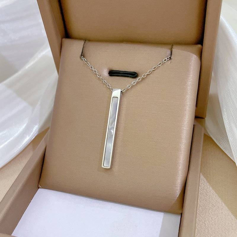 Long Elegant Personality Minimalist Style Stove Real Gold Necklace Female Ins Clavicle Chain - YLORESHOP