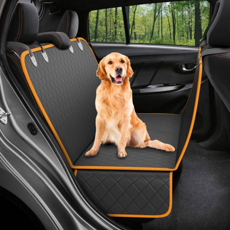 Coprisedile per auto per cani Visualizza Mesh Pet Carrier Amaca Protezione di sicurezza Tappetino per sedile posteriore per auto con cerniera e tasca per i viaggi