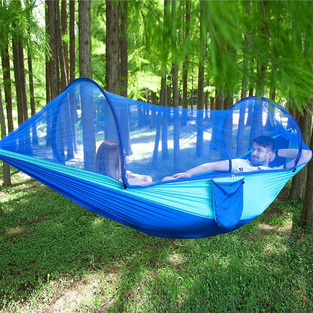 Fully Automatic Quick Opening Hammock With Mosquito Net - YLORESHOP