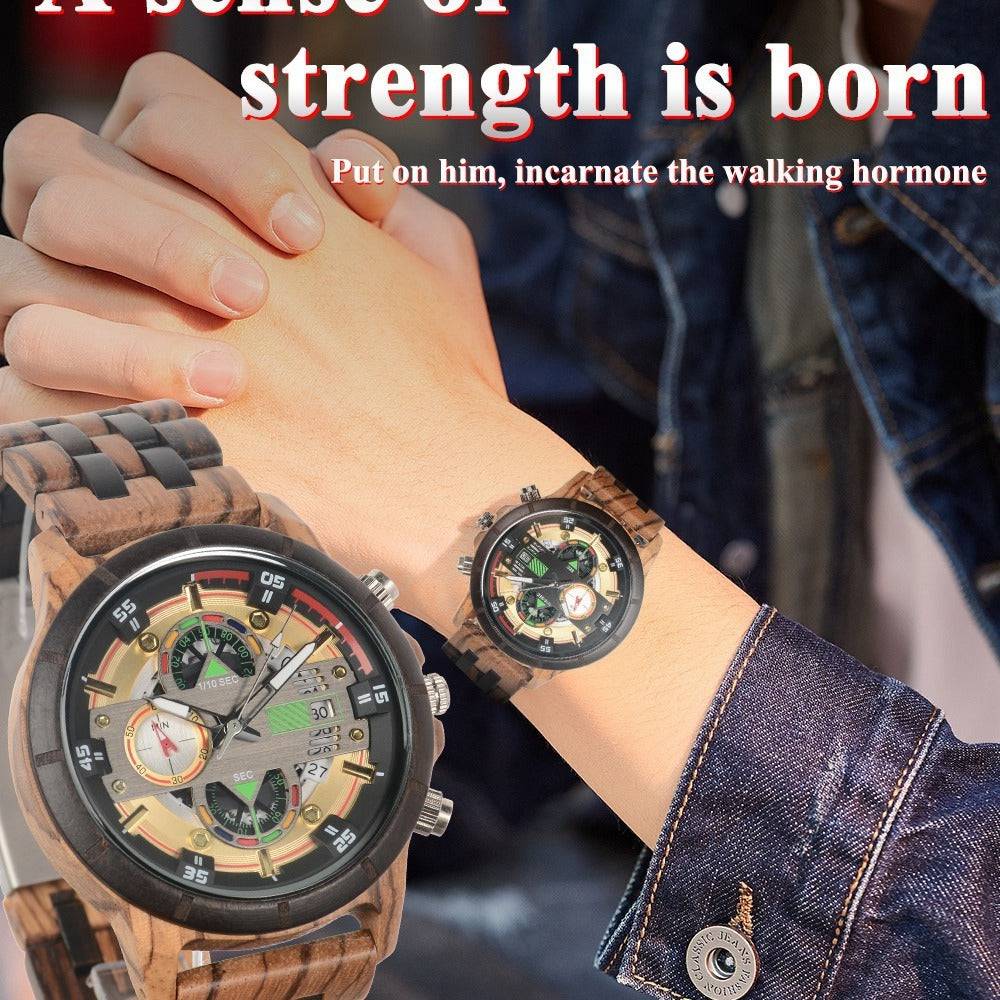 Multi-function Quartz Watch Men - YLORESHOP