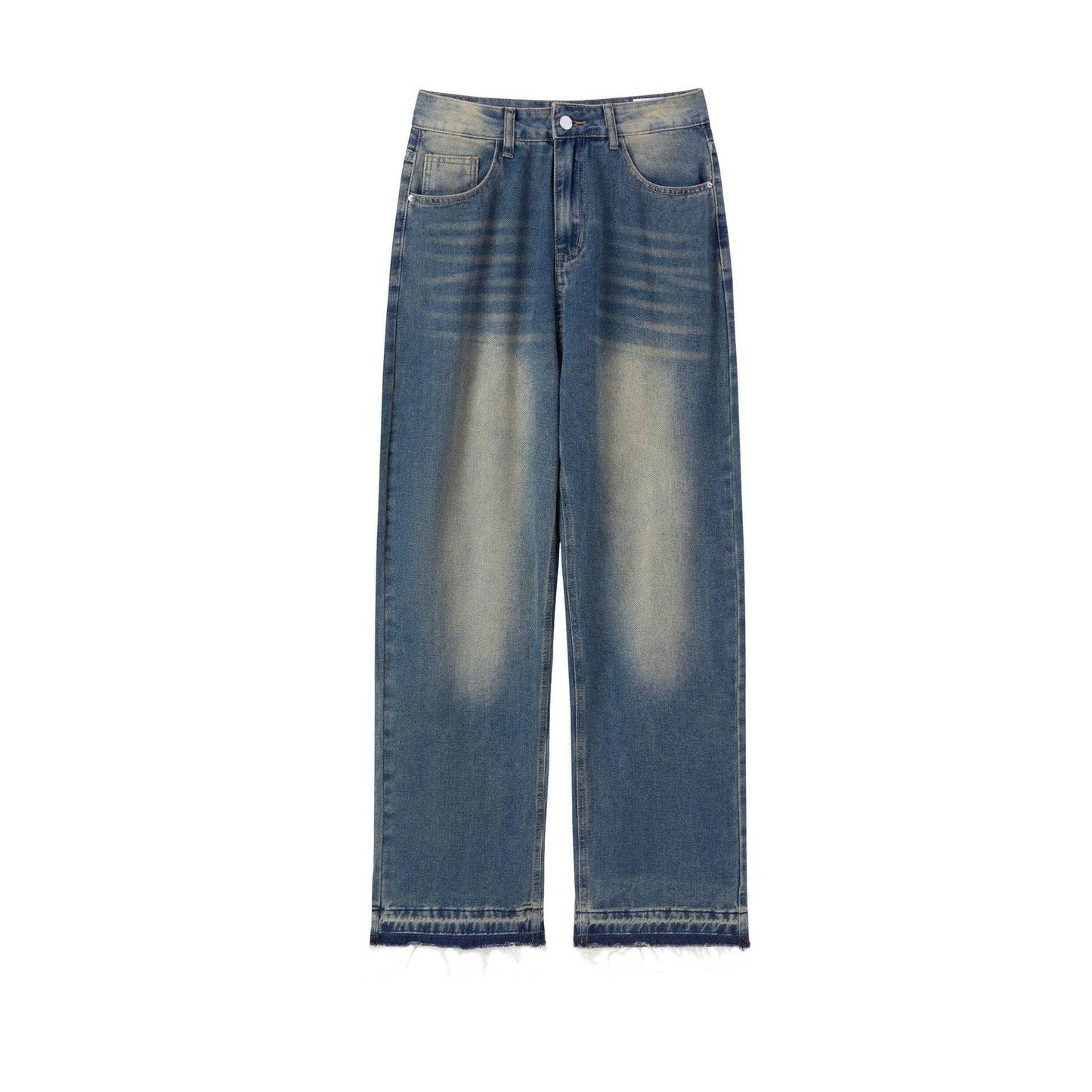 Pantaloni lunghi dritti Pu Shuai Foot Mouth Burr