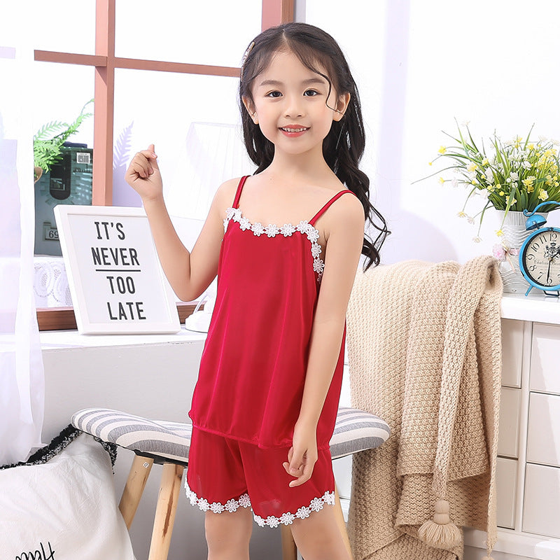 New Product Cute Children Sling Pajamas Girl - YLORESHOP
