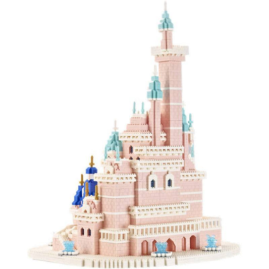 Weili Fiaba Fantasy Castle Castello romantico Giocattolo con blocchi assemblati con piccole particelle di diamanti