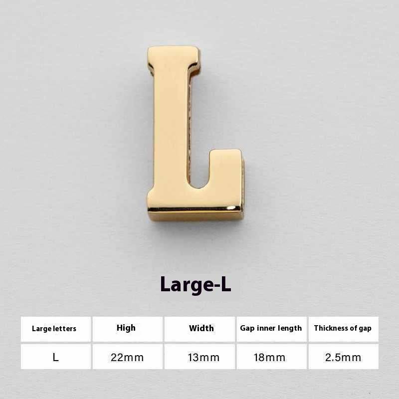 U Perforated 26 English Letters Hardware Accessories - YLORESHOP