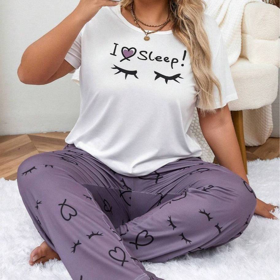 Trousers Plus-sized Plus Size Women's Pajamas Homewear Suit - YLORESHOP