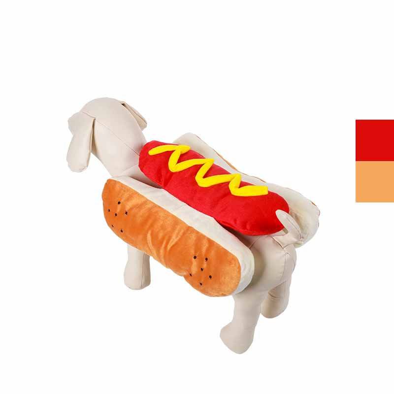 Divertenti costumi di Halloween per cani Cuccioli Abbigliamento per animali domestici Design per hot dog Vestiti per cani Abbigliamento per animali Vestirsi Costume per gatti