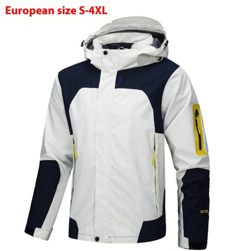 Shell Jacket Men's Jacket Thin Outdoor Windproof Waterproof Hooded Coat - YLORESHOP