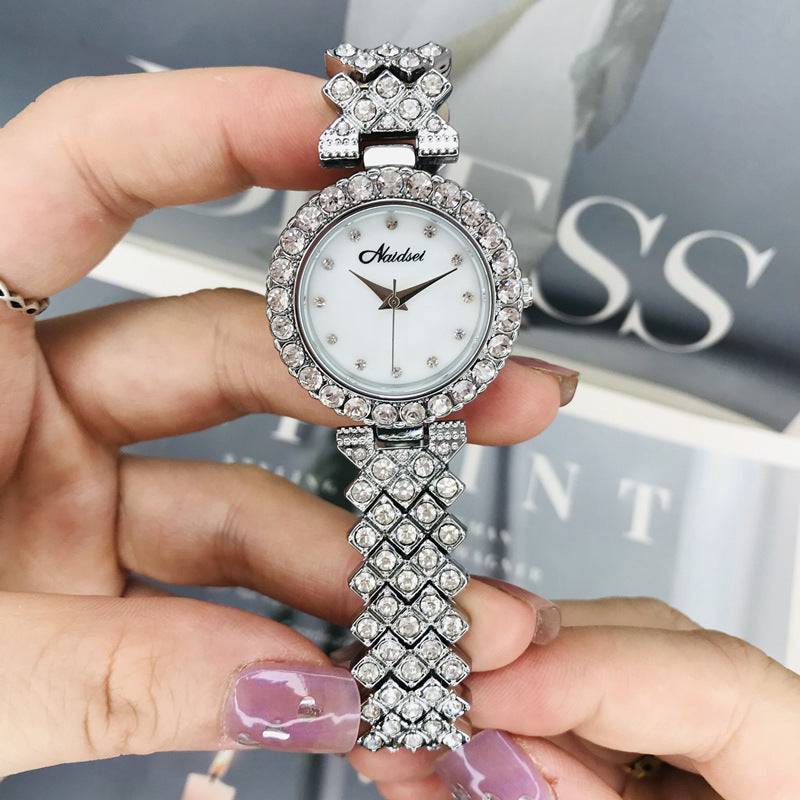 Women's Watch Luxury Diamond Fritillary Surface Small Dial Bracelet Full Diamond - YLORESHOP