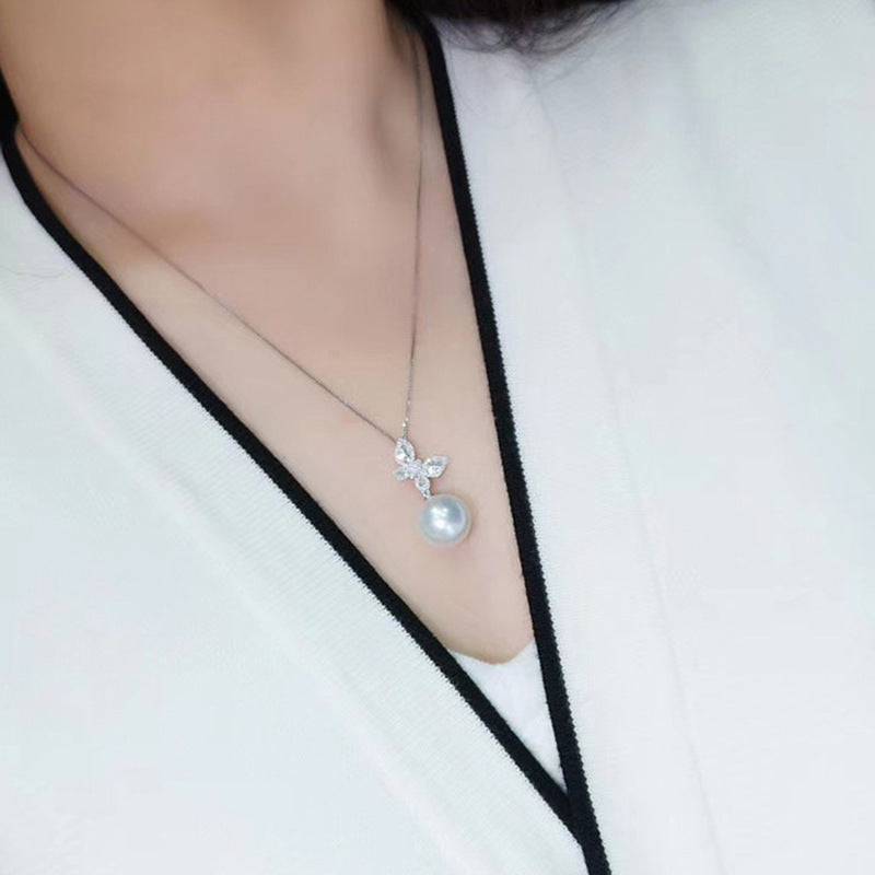 Butterfly Pearl Jewelry Suit Refined Zircon - YLORESHOP