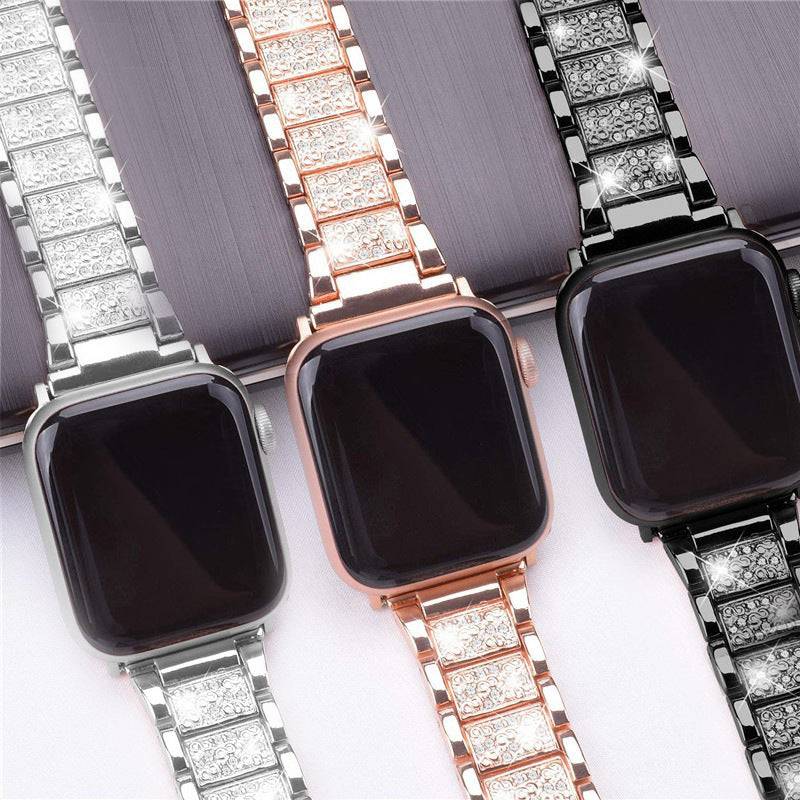 Jewelry Chain Strap For A Pple Watch Band Ultra 49mm 40mm 44mm 42mm 38mm Bracelet Diamond Wrist IWatch Band SE 6 7 8 9 45MM 41MM - YLORESHOP