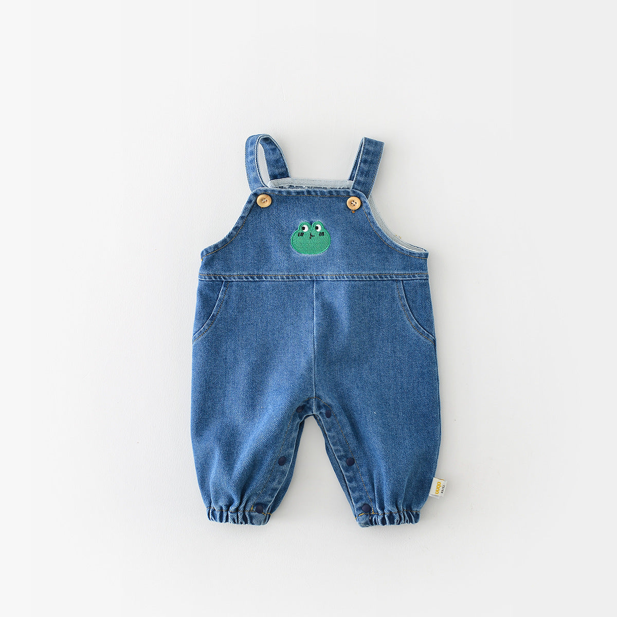 Boys' Fashion Simple Denim Backpack Pants - YLORESHOP