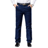 Stretch Casual Men's Trousers Straight High Waist Jeans - YLORESHOP