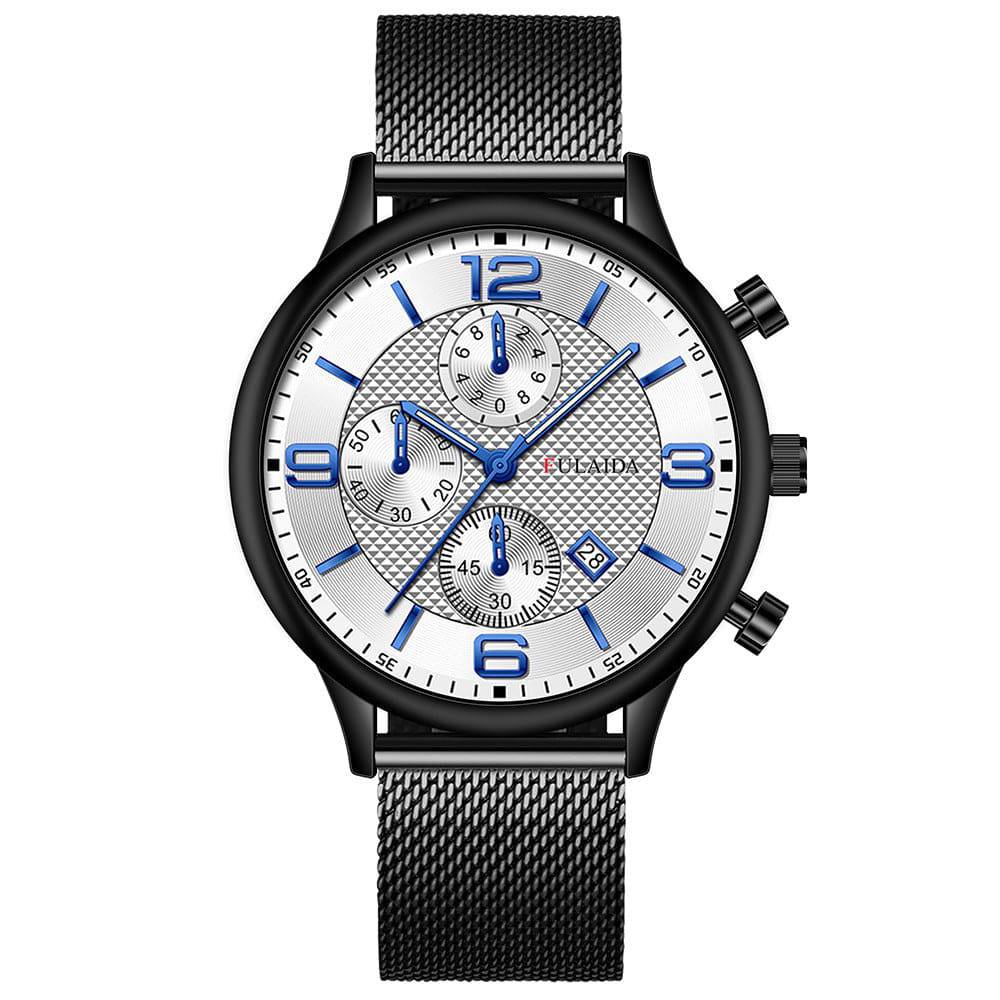 Mesh Strap Calendar Quartz Simple Casual All-match Men's Watch - YLORESHOP