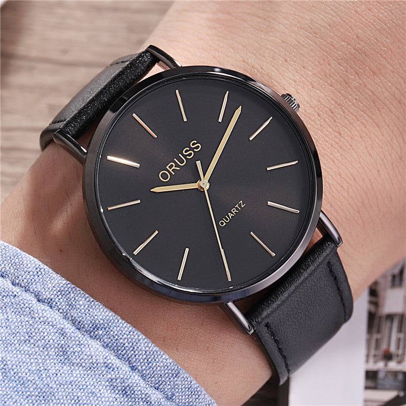 Men's Light Luxury Ultra-thin Belt Watch - YLORESHOP