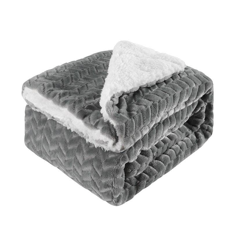 Thickened Flannel Lamb Wool Composite Double Blanket Leisure Blanket Gift Blanket - YLORESHOP